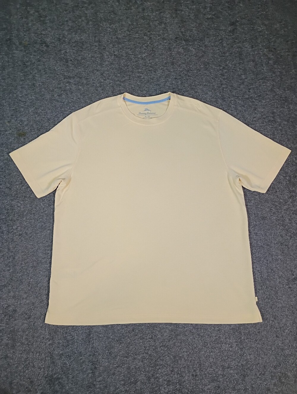 Tommy Bahama XL Tencel Performance T Shirt Yellow Short Sleeve Soft Stretch